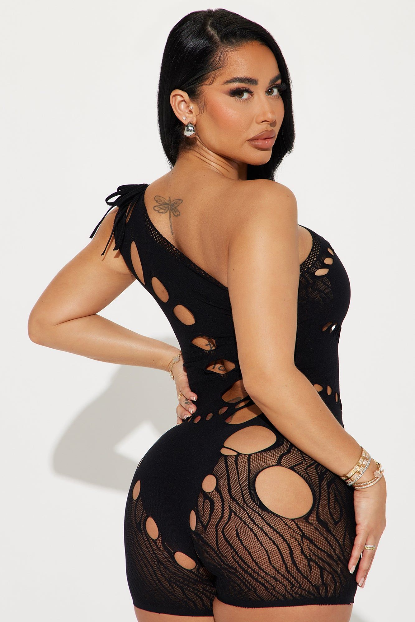 Party It Up Seamless Romper - Black sold by Fashion Nova product image thumbnail 3