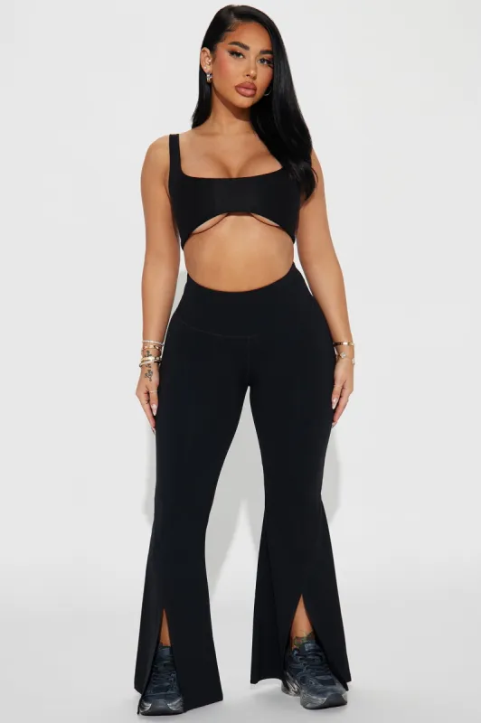 No Hesitations Active Leggings - Black sold by Fashion Nova