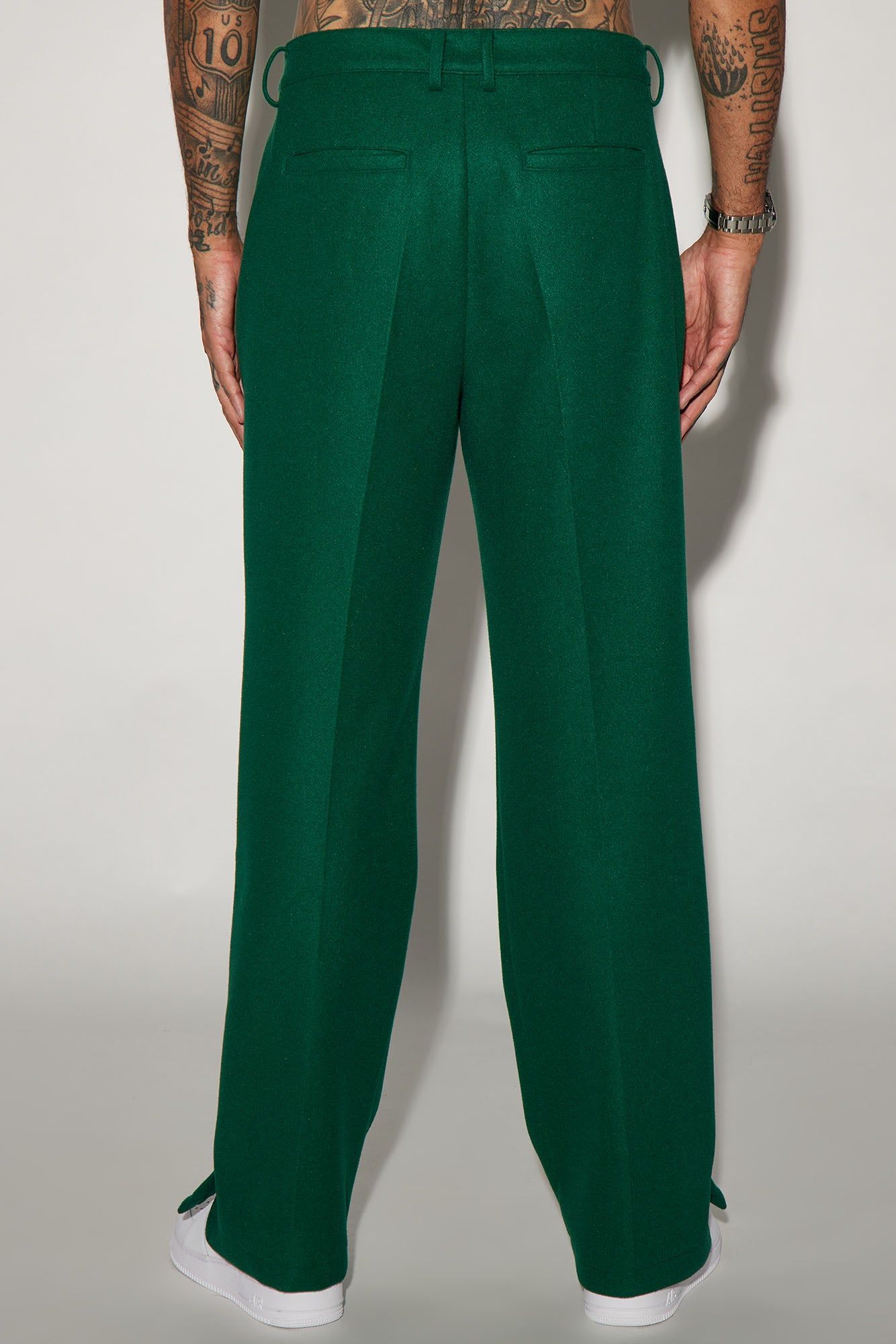 Zip It Out Relaxed Flare Trousers - Green sold by Fashion Nova product image thumbnail 5