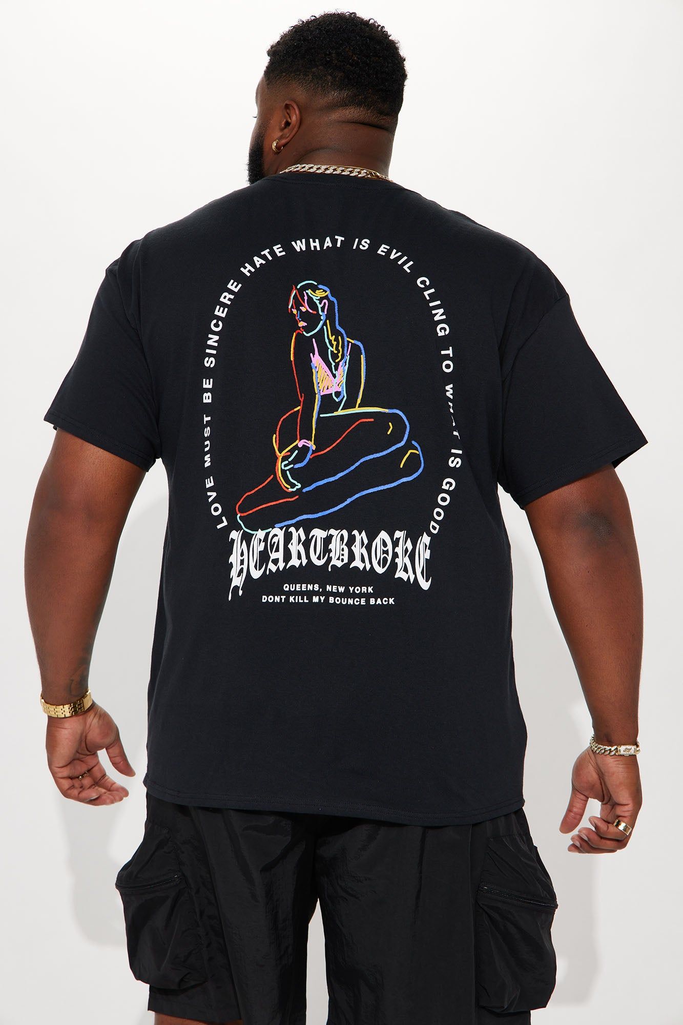 Heartbroke Short Sleeve Tee - Black sold by Fashion Nova product image thumbnail 2