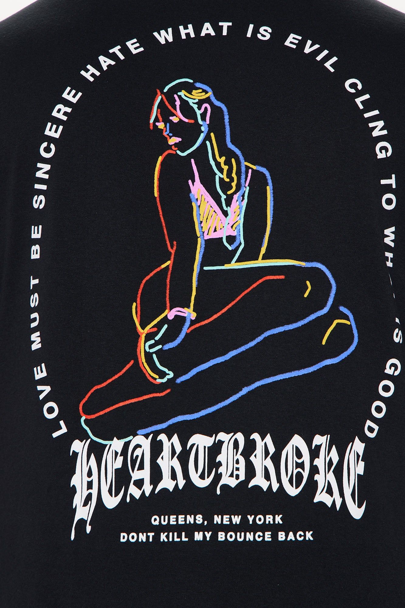 Heartbroke Short Sleeve Tee - Black sold by Fashion Nova product image thumbnail 8