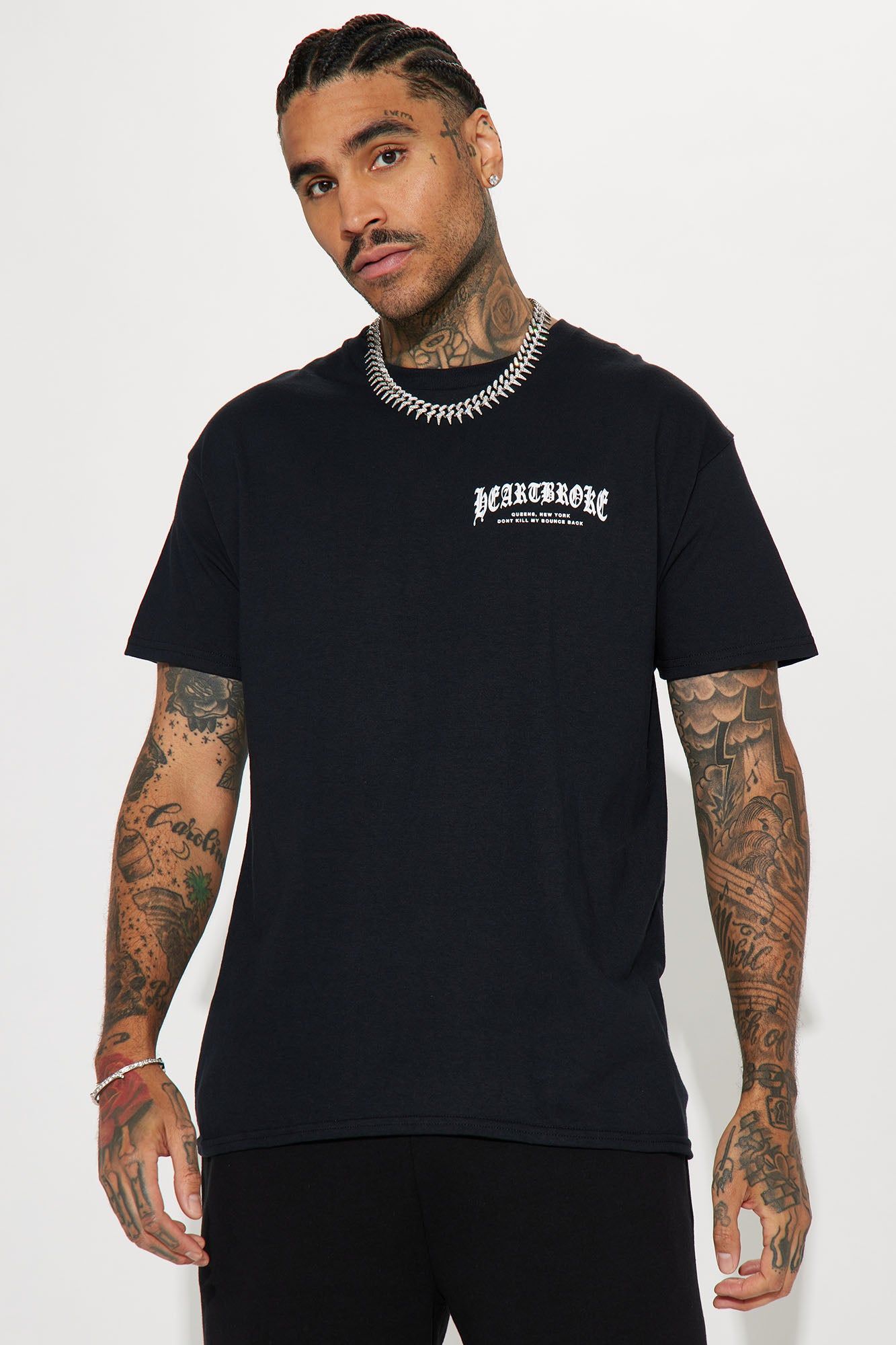 Heartbroke Short Sleeve Tee - Black sold by Fashion Nova product image thumbnail 4