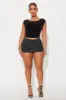 Life Of The Party Rhinestone Mini Skirt - Black sold by Fashion Nova