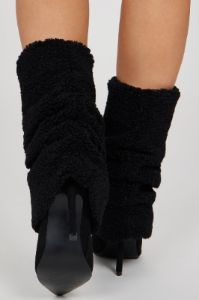 Cozy Cute Stiletto Boots - Black sold by Fashion Nova
