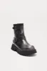Close Enough Buckle Booties - Grey sold by Fashion Nova