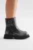 Close Enough Buckle Booties - Grey sold by Fashion Nova