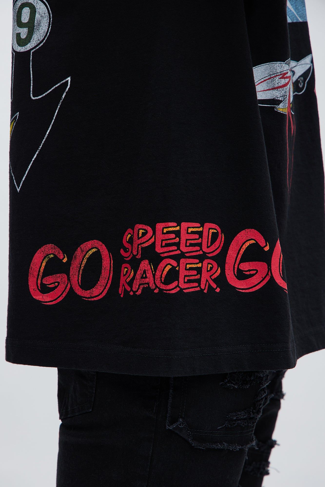 Speed Racer GO! Short Sleeve Tee - Black sold by Fashion Nova product image thumbnail 4