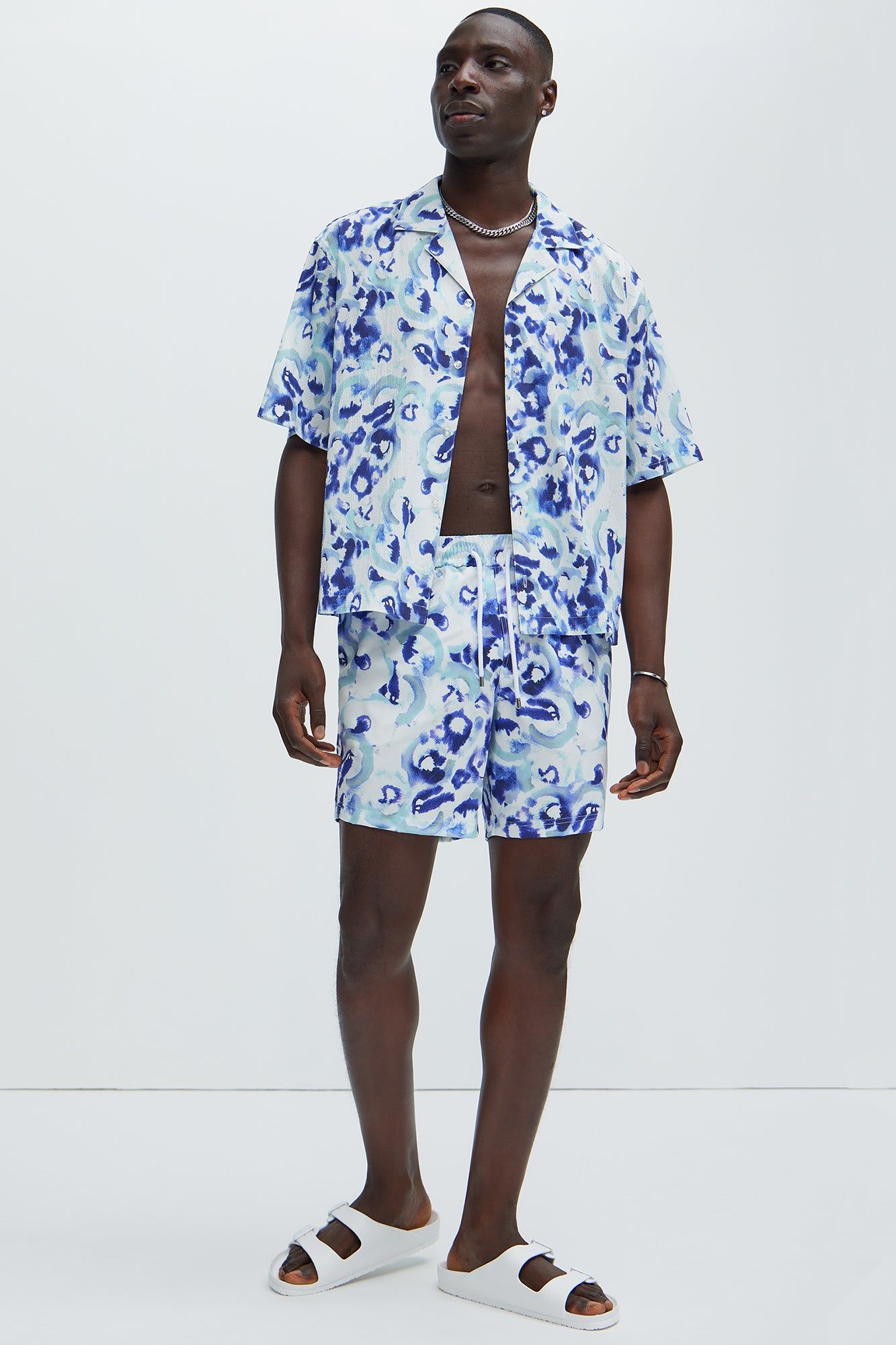 Maslow Swim Trunks - Blue/combo sold by Fashion Nova product image thumbnail 2