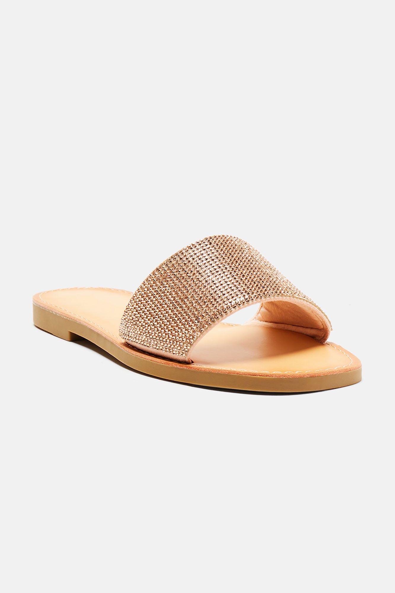 Remi Embellished Sandals - Copper sold by Fashion Nova