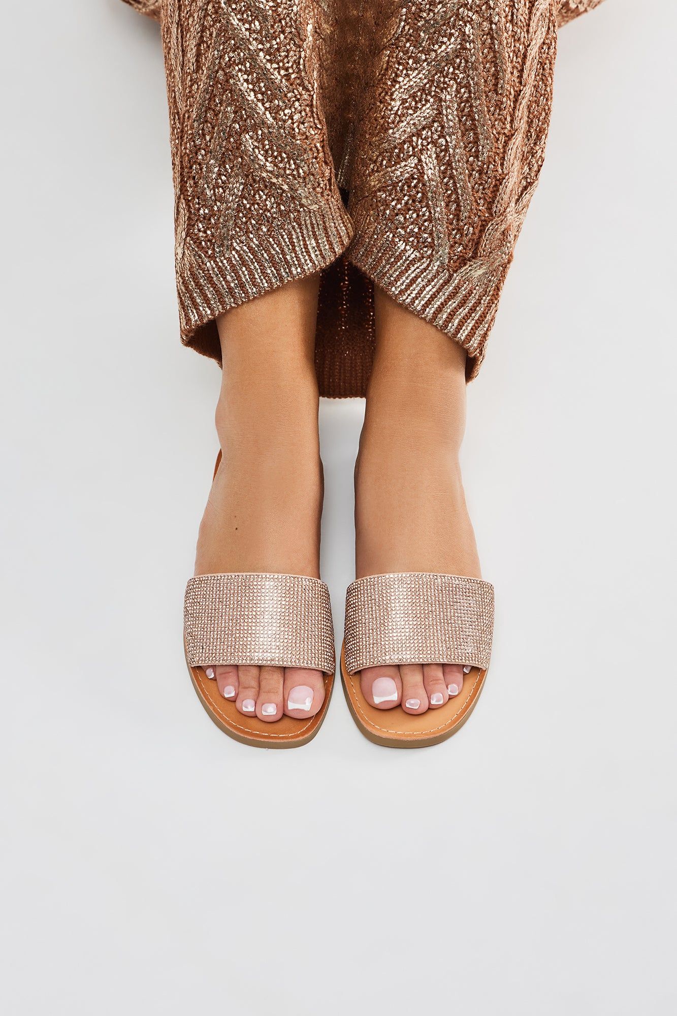 Remi Embellished Sandals - Copper sold by Fashion Nova product image thumbnail 2