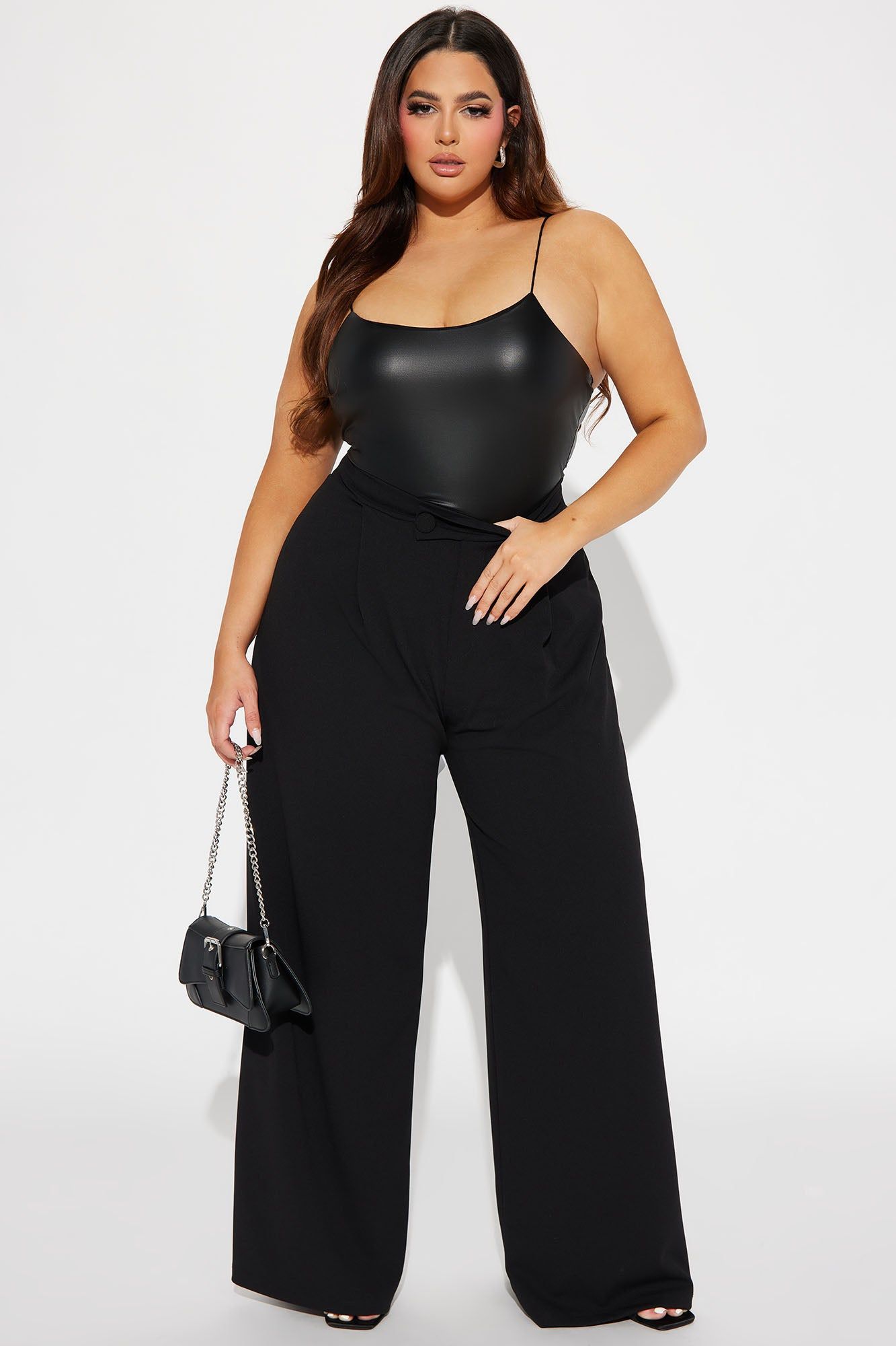 Valentina Wide Leg Dress Pant - Black sold by Fashion Nova product image thumbnail 4