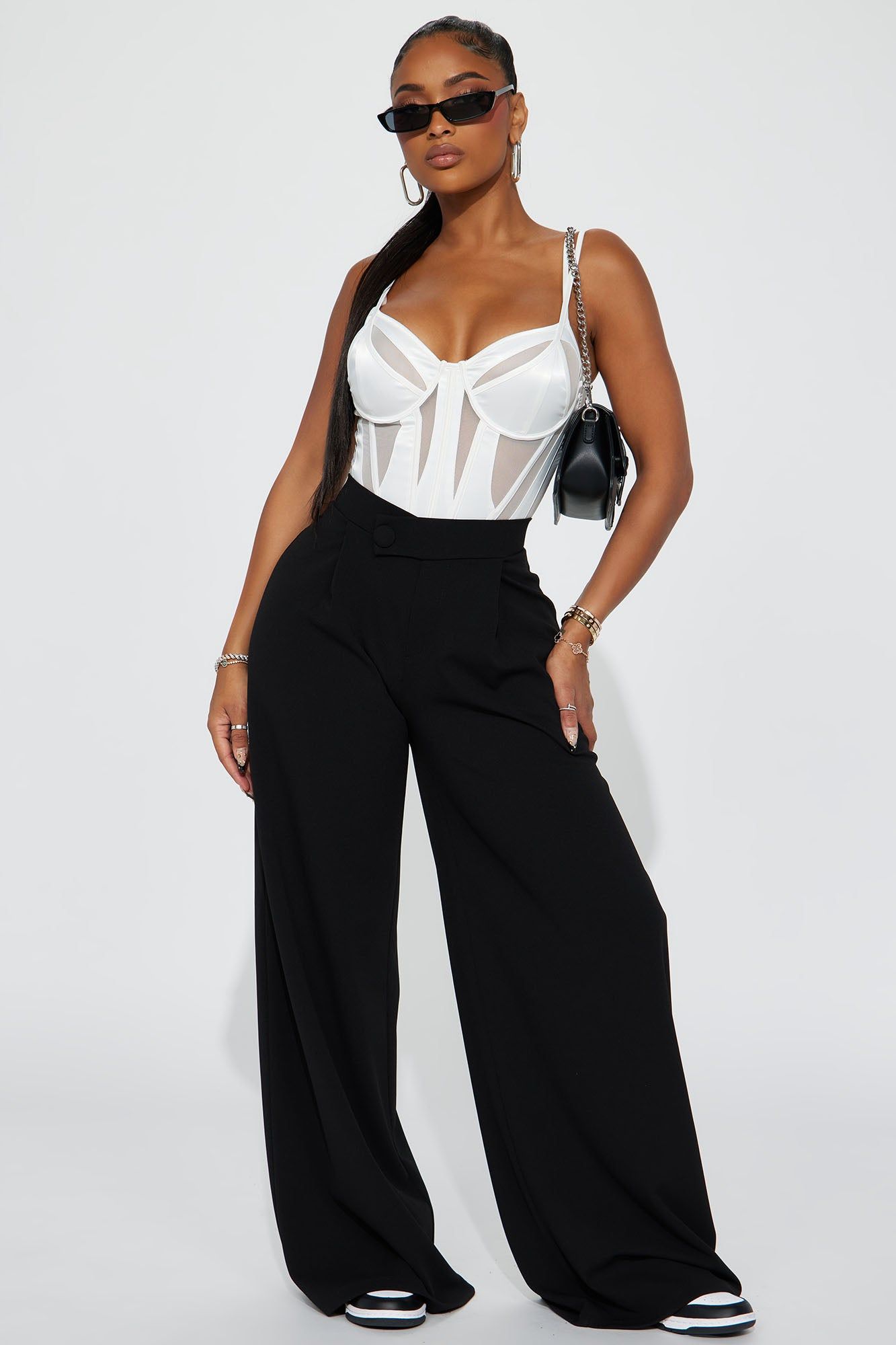 Valentina Wide Leg Dress Pant - Black sold by Fashion Nova product image thumbnail 3