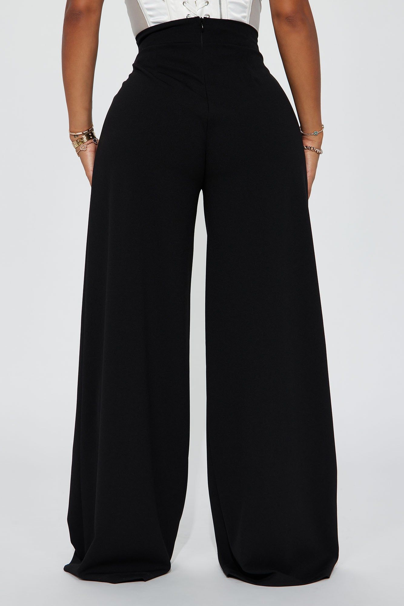 Valentina Wide Leg Dress Pant - Black sold by Fashion Nova product image thumbnail 2
