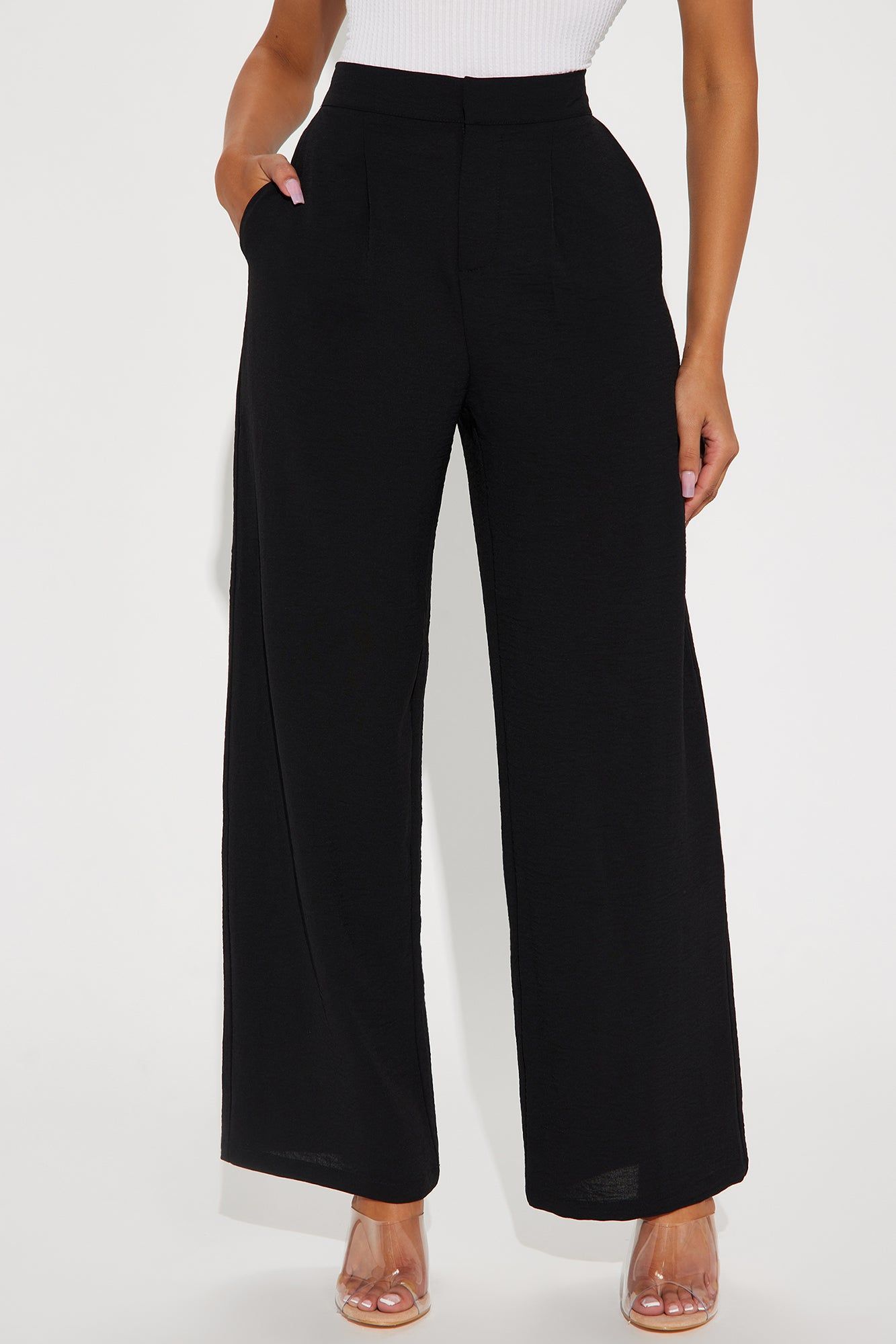 Zaria Textured Trouser - Black sold by Fashion Nova product image thumbnail 2