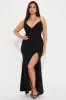 Leaping Into To You Maxi Dress - Black sold by Fashion Nova