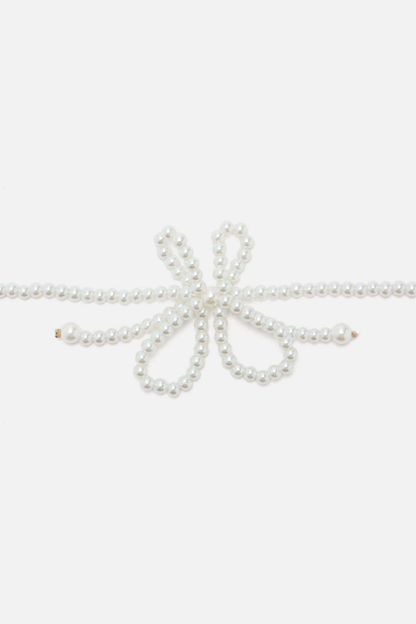 Pearly Flower Choker - White sold by Fashion Nova product image thumbnail 3