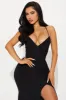 Leaping Into To You Maxi Dress - Black sold by Fashion Nova