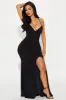 Leaping Into To You Maxi Dress - Black sold by Fashion Nova