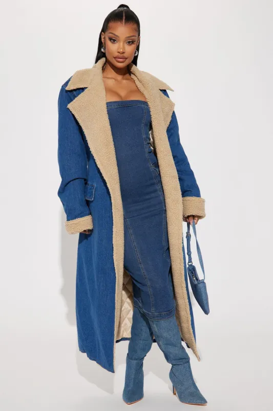 Street Style Denim Coat - Medium Wash sold by Fashion Nova