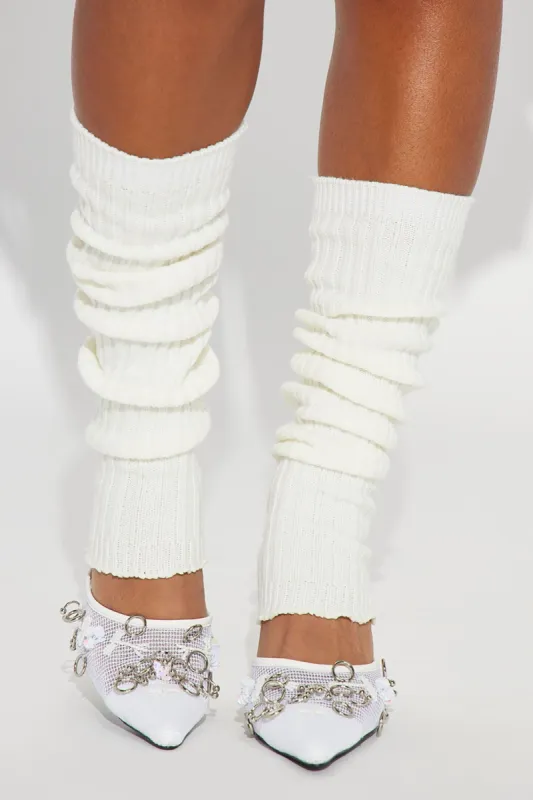 Sunday Morning Leg Warmers - Off White sold by Fashion Nova