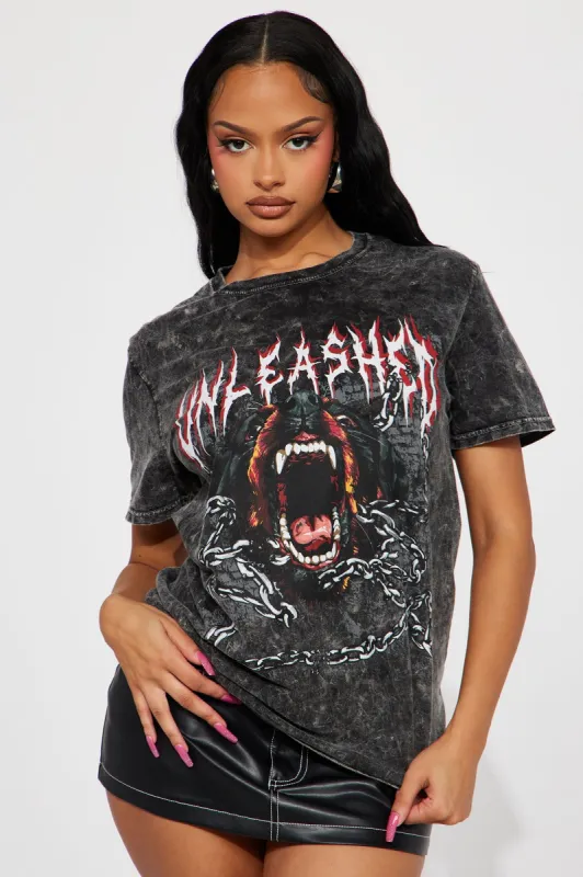 Unleashed Washed Tshirt - Black Wash sold by Fashion Nova