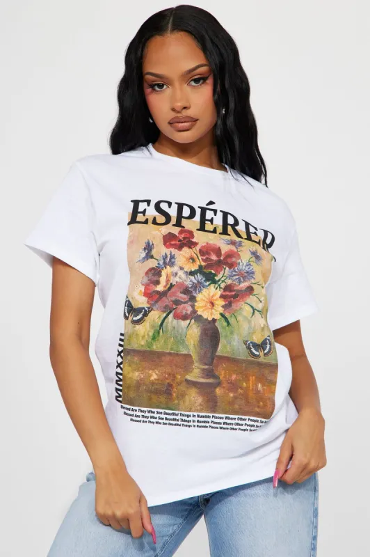 To Hope Graphic Tee - White sold by Fashion Nova