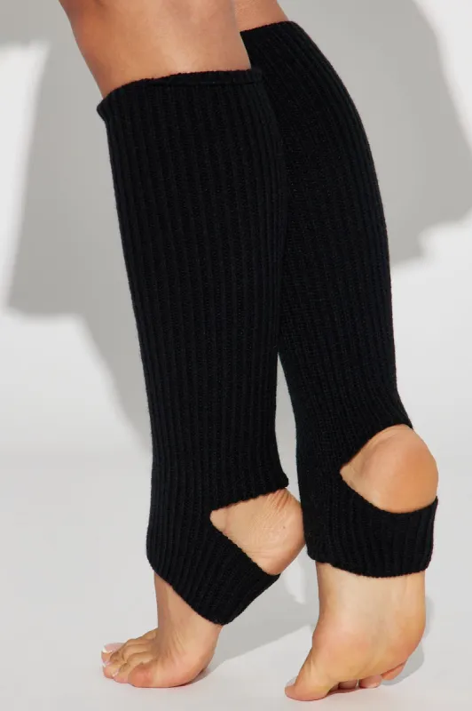 Pilates Girly Leg Warmers - Black made by Fashion Nova