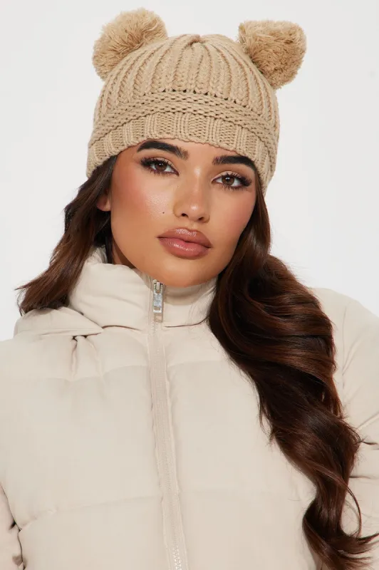 Beary Adorable Beanie - Nude sold by Fashion Nova