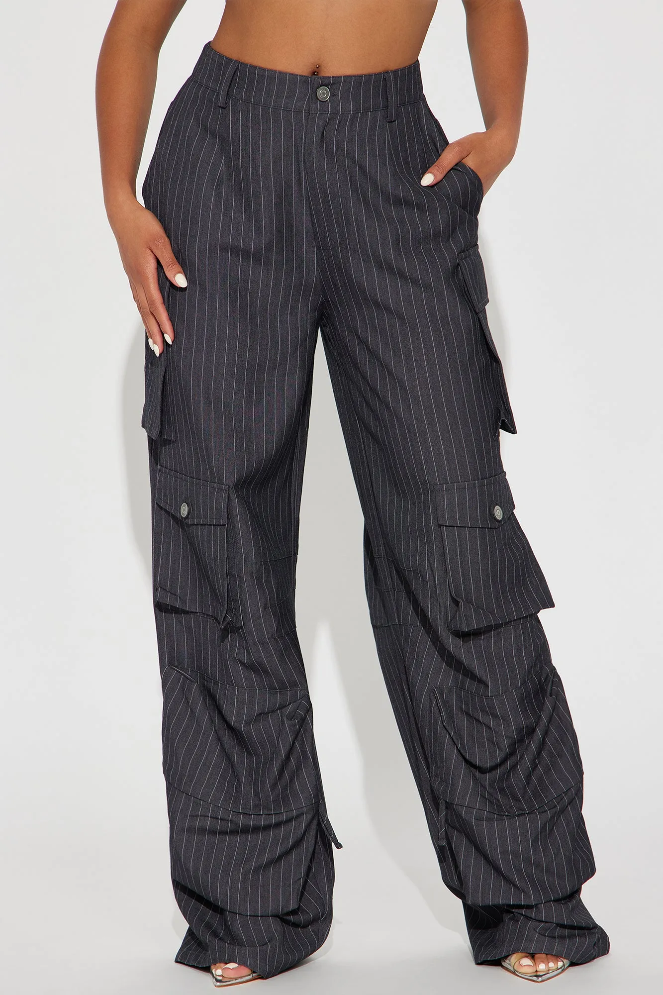 Your Best Investment Cargo Trouser - Charcoal sold by Fashion Nova product image thumbnail 2