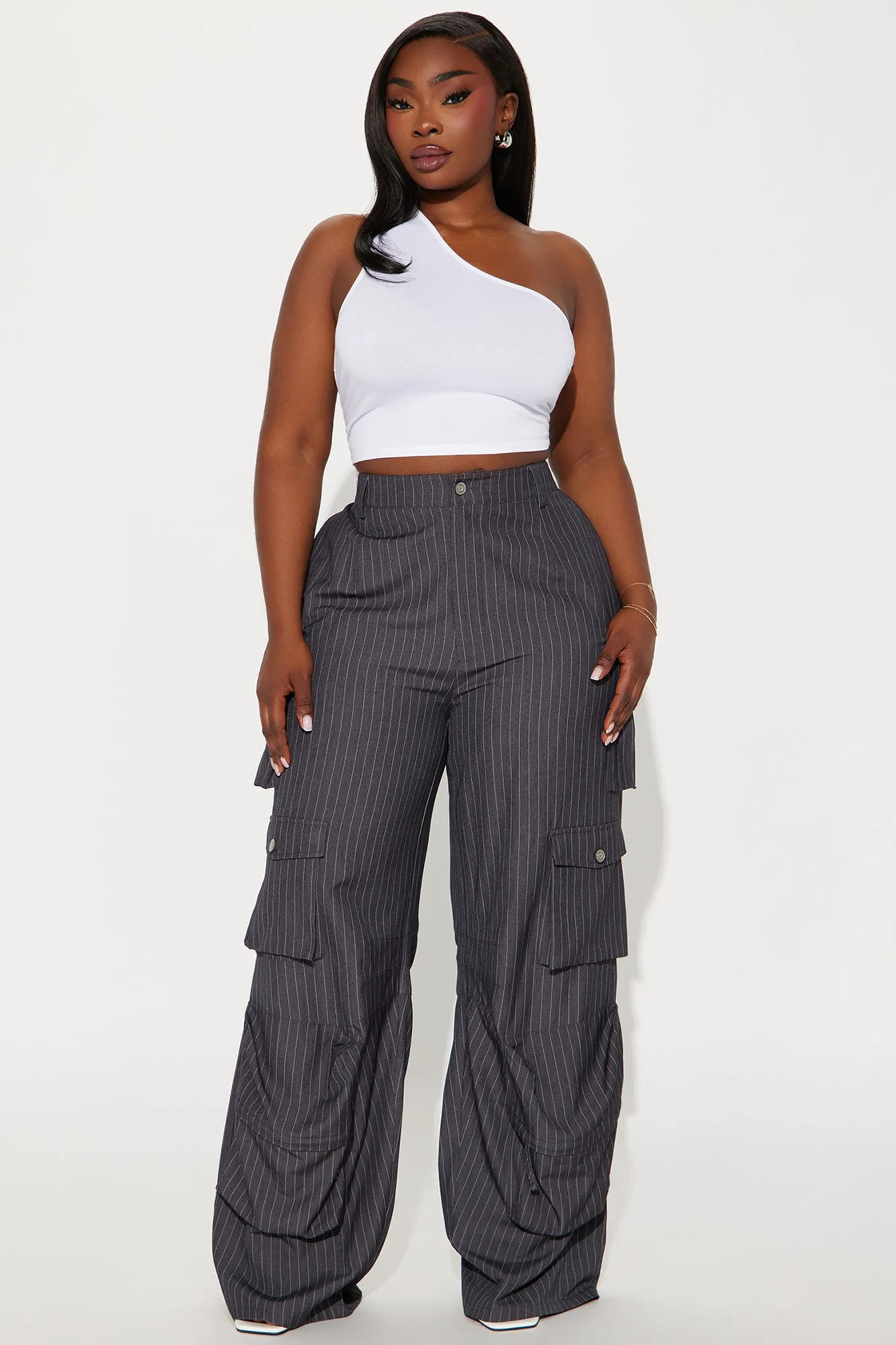 Your Best Investment Cargo Trouser - Charcoal sold by Fashion Nova product image thumbnail 4