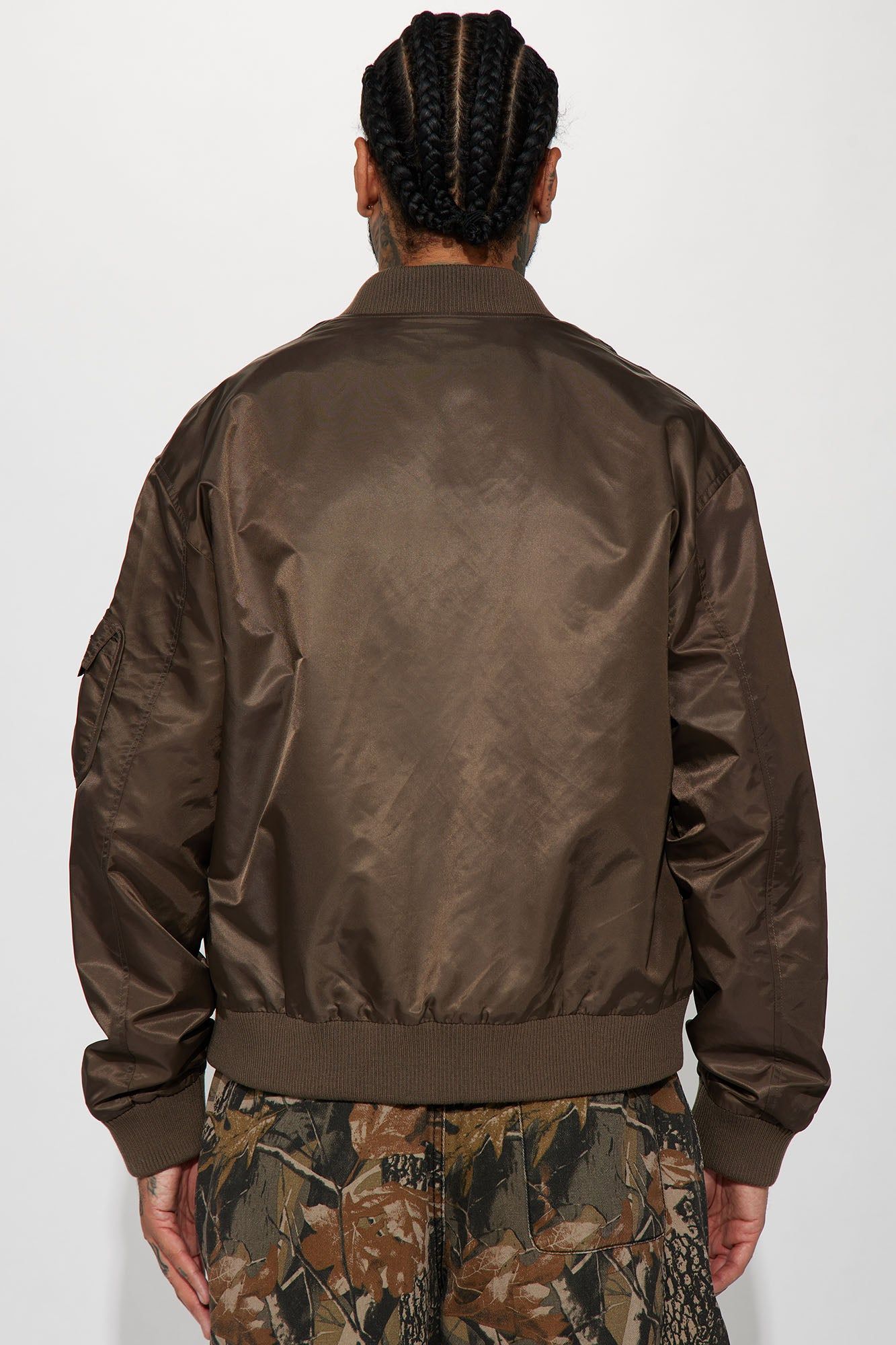 Day By Day Utility Bomber Jacket - Brown sold by Fashion Nova product image thumbnail 4