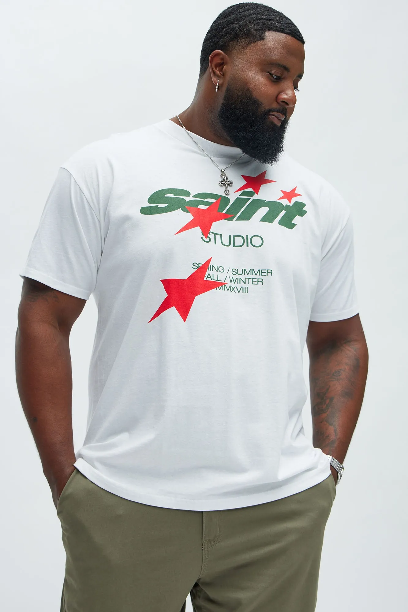 Saint Star Studio Short Sleeve Tee - White sold by Fashion Nova product image thumbnail 4