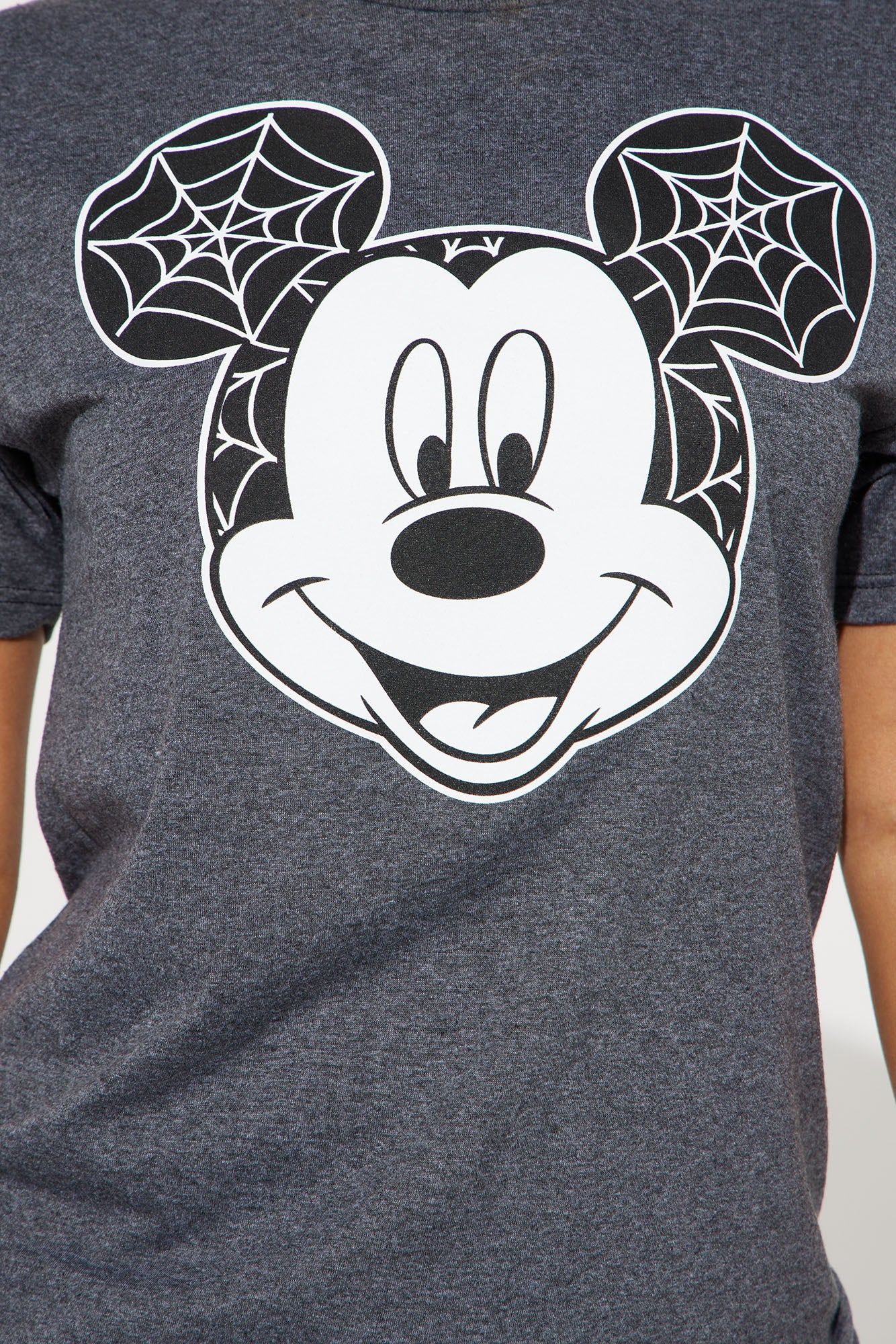 Mickey Mouse Web Ears Graphic Tee - Charcoal sold by Fashion Nova product image thumbnail 3