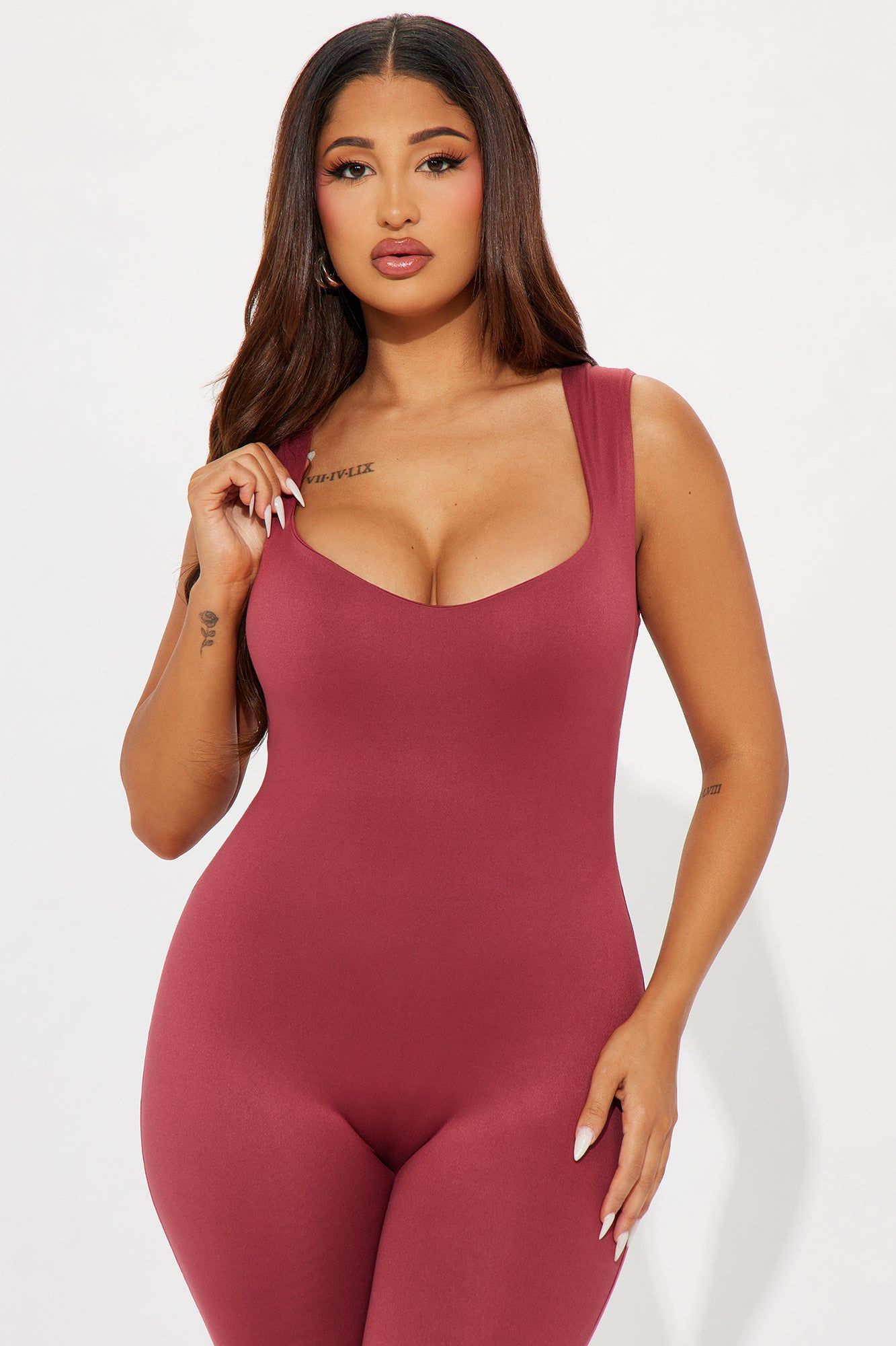 Hold You Tight Double Lined Jumpsuit - Marsala sold by Fashion Nova product image thumbnail 2