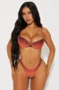 Kalena Underwire 2 Piece Bikini - Brown/combo sold by Fashion Nova