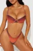 Kalena Underwire 2 Piece Bikini - Brown/combo sold by Fashion Nova