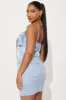Babe in Denim Micro Mini Dress - Light Wash sold by Fashion Nova