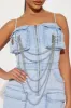 Babe in Denim Micro Mini Dress - Light Wash sold by Fashion Nova