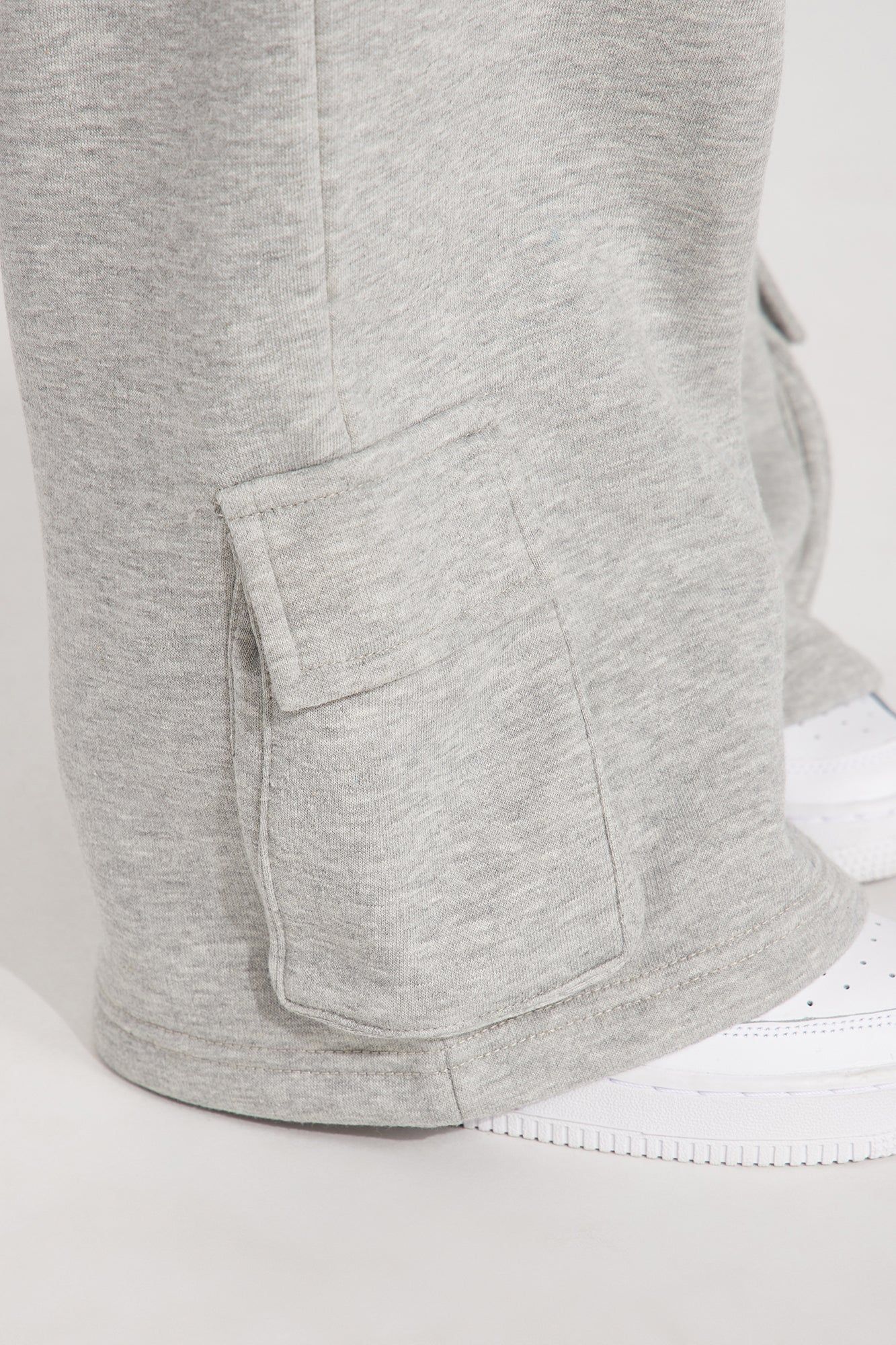 Pace Yourself Fleece Sweatpant - Heather Grey sold by Fashion Nova product image thumbnail 3