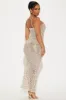 Monroe Sequin Maxi Dress - Tan sold by Fashion Nova