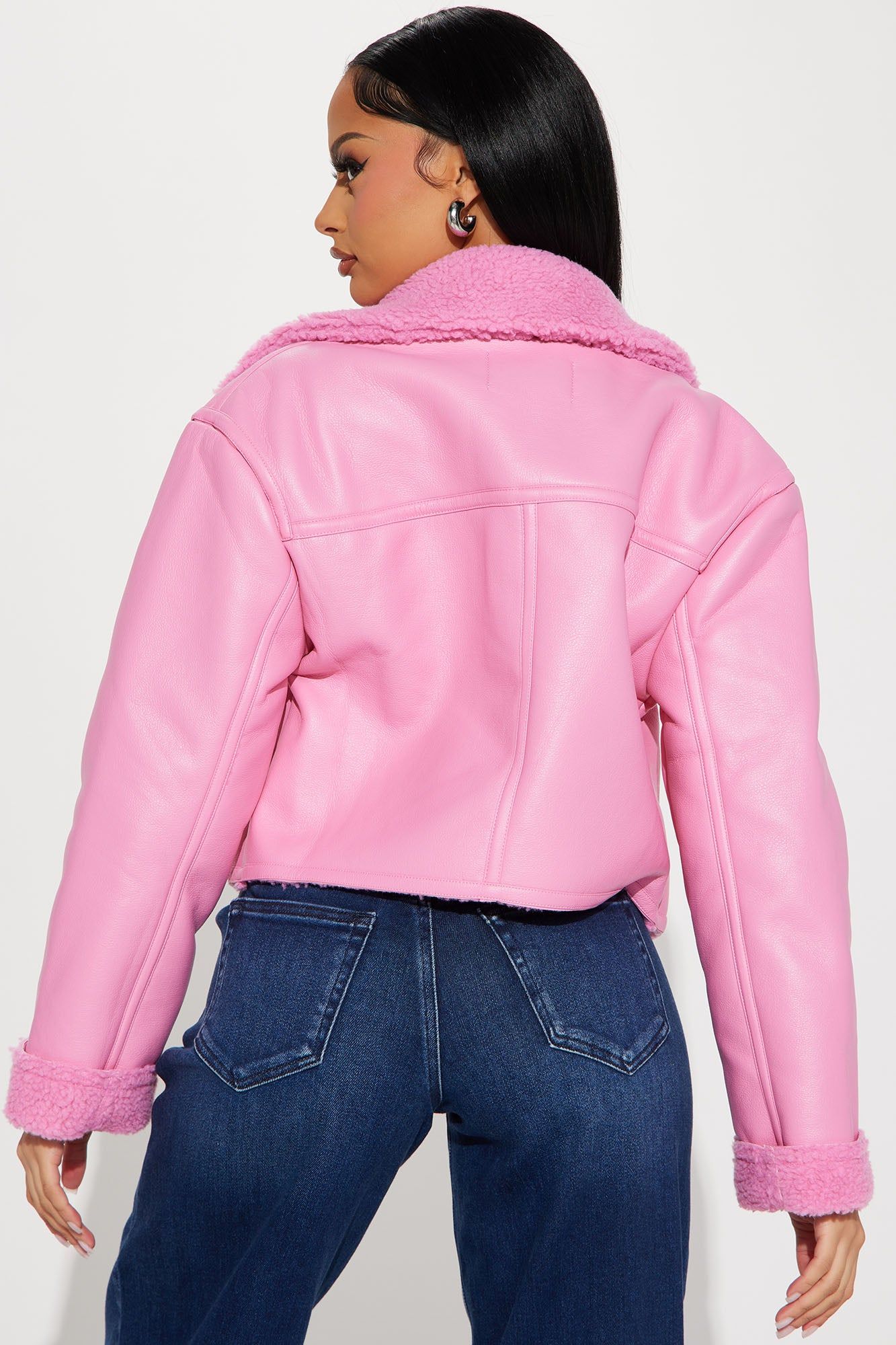 Taking Notes Bomber Jacket - Pink sold by Fashion Nova product image thumbnail 3