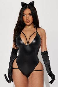 Pounce Sexy 3 Piece Costume Set - Black sold by Fashion Nova