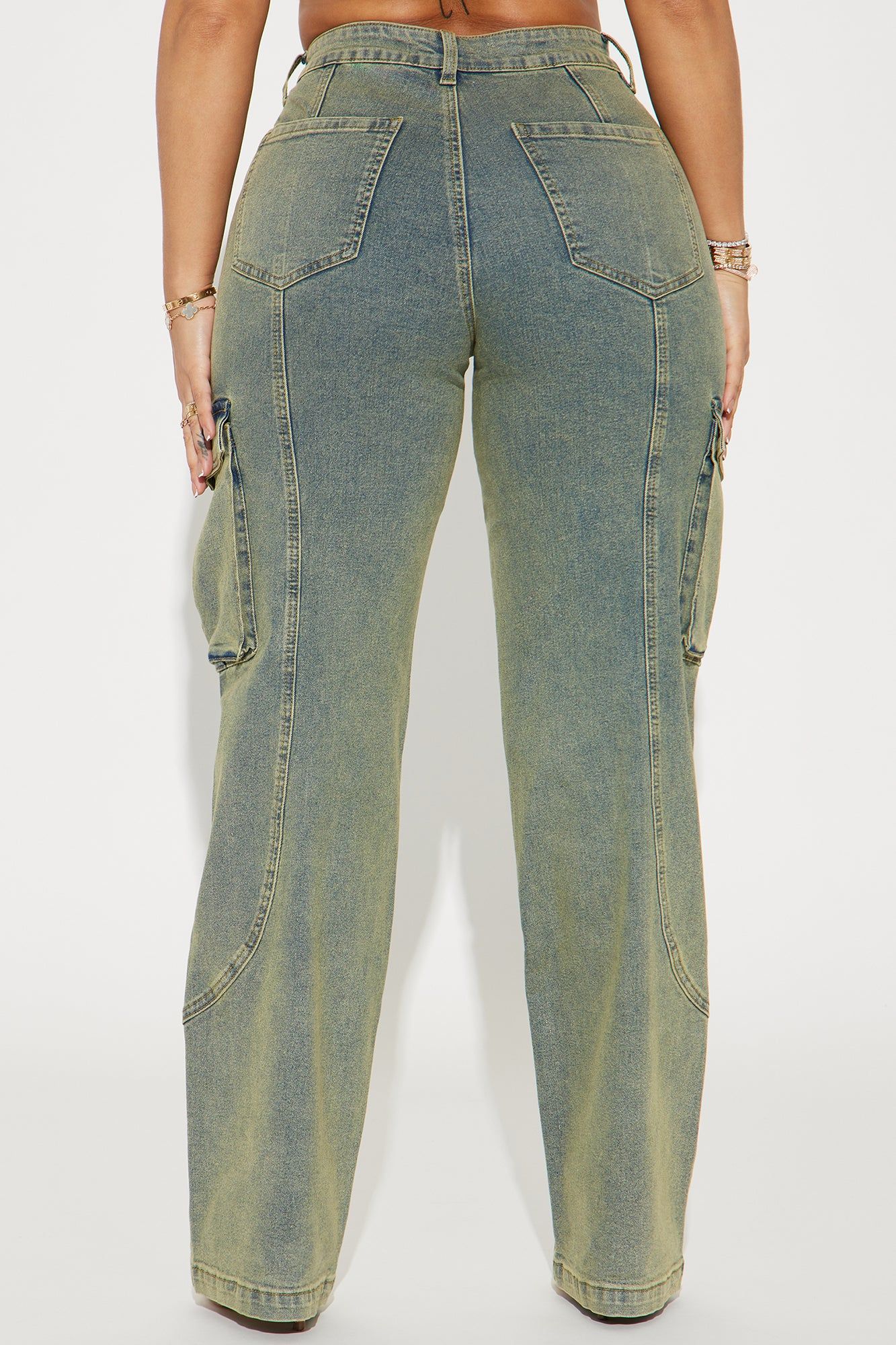 So Serious Stretch Cargo Jeans - Light Wash sold by Fashion Nova product image thumbnail 3