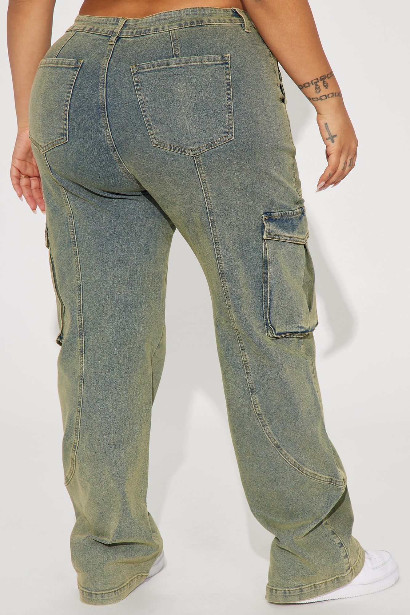 So Serious Stretch Cargo Jeans - Light Wash sold by Fashion Nova product image thumbnail 6