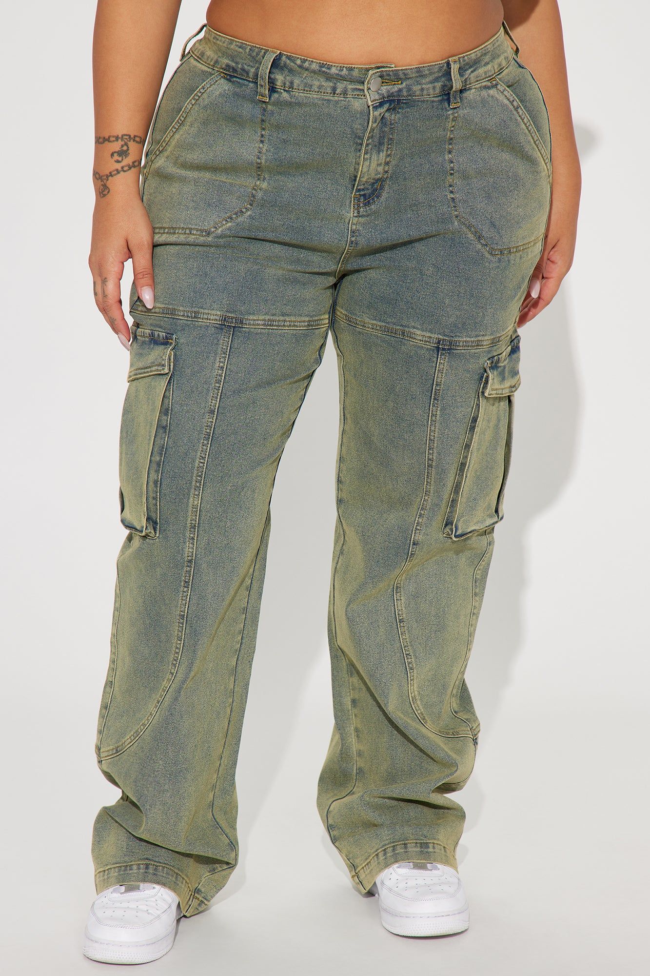So Serious Stretch Cargo Jeans - Light Wash sold by Fashion Nova product image thumbnail 5