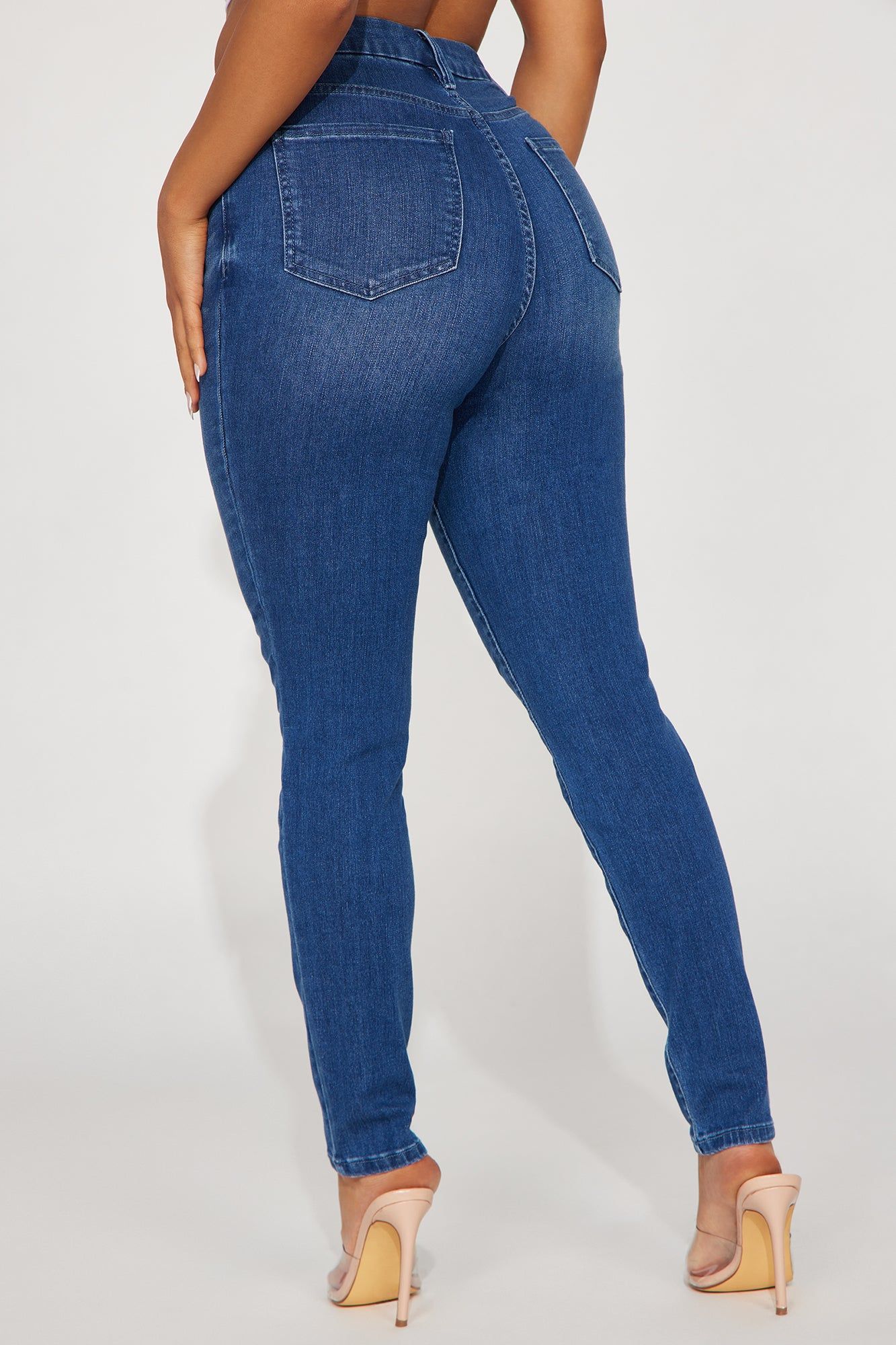 Marion Stretch Skinny Jeans - Dark Wash sold by Fashion Nova product image thumbnail 3