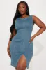Diana Denim Midi Dress - Blue Wash sold by Fashion Nova