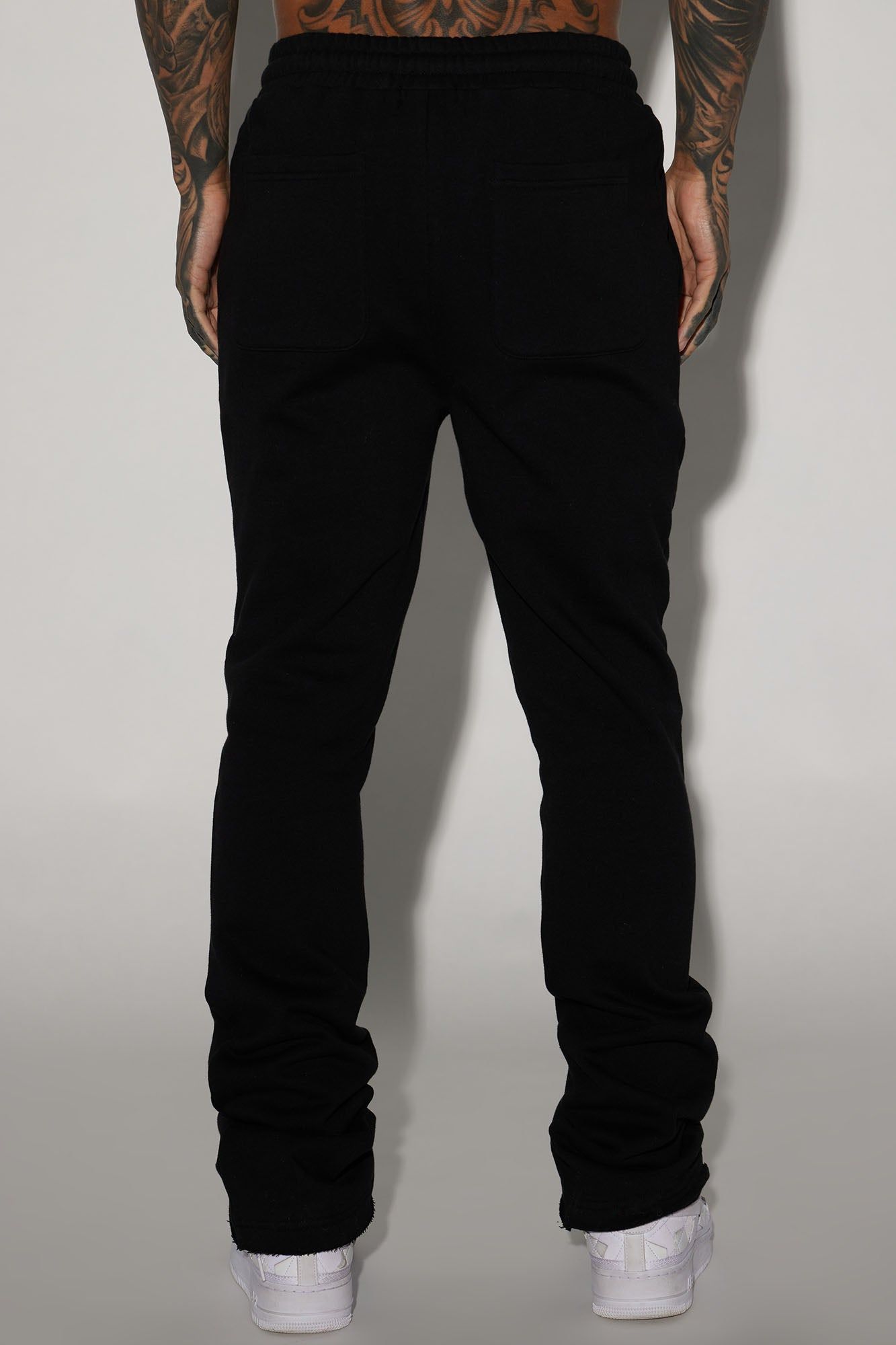 Lucian Skinny Flare Sweatpant - Black sold by Fashion Nova product image thumbnail 4