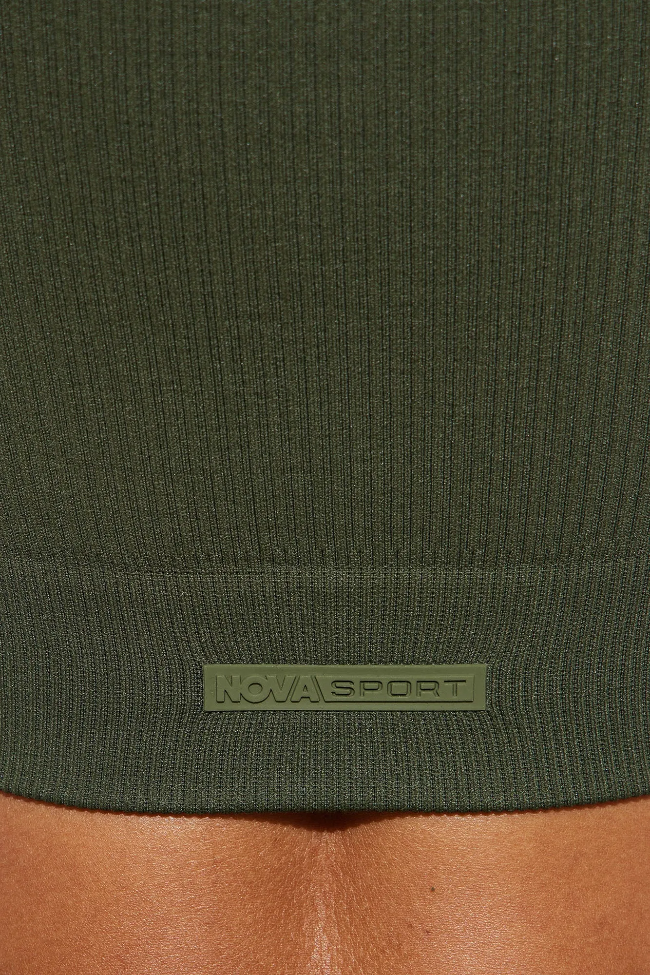 Mountain Trails Effortless Seamless Active Top - Olive sold by Fashion Nova product image thumbnail 4