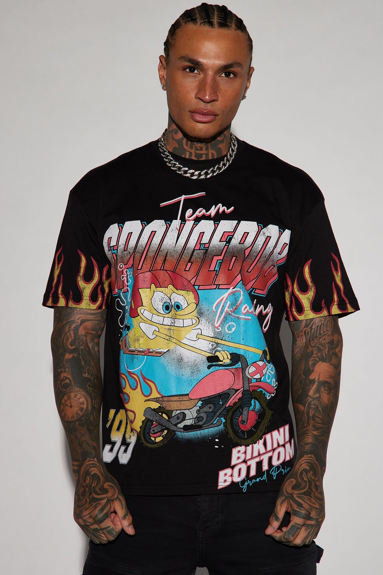 Team Spongebob Short Sleeve Tee - Black sold by Fashion Nova